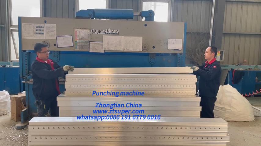 Aluminum formwork punching machine working video