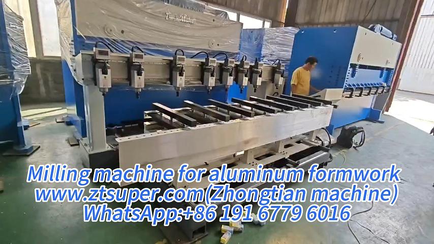 Aluminum formwork multi head milling machine 