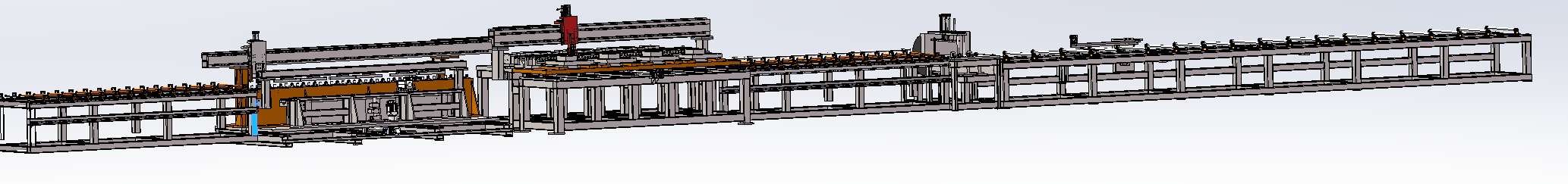 Auto production line for aluminum formwork 